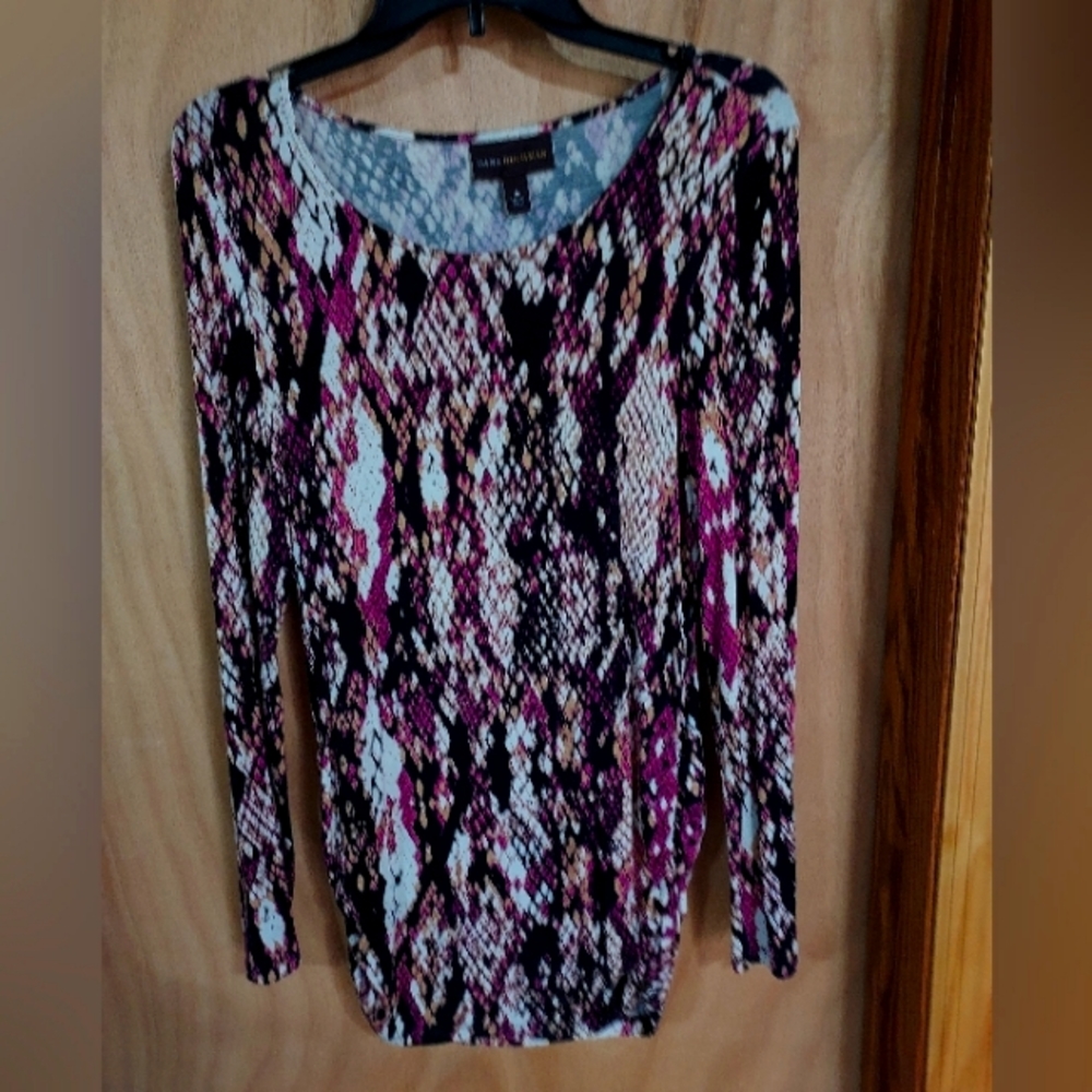 Dana Buchman Long Sleeve Multi-color Top